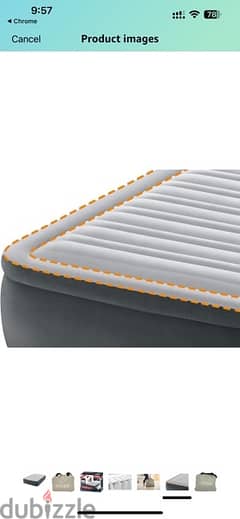 INTEX Dura-Beam DELUXE Air Mattress Queen w/ Built-In Pump