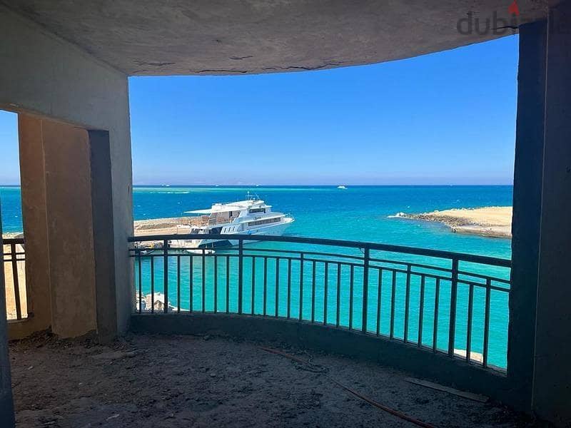 شقة صف اول علي البحر بالغردقة،Wohnung zu verkaufen am Meer in Hurghada 4