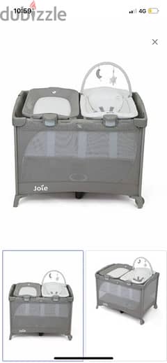 baby cot with bouncer