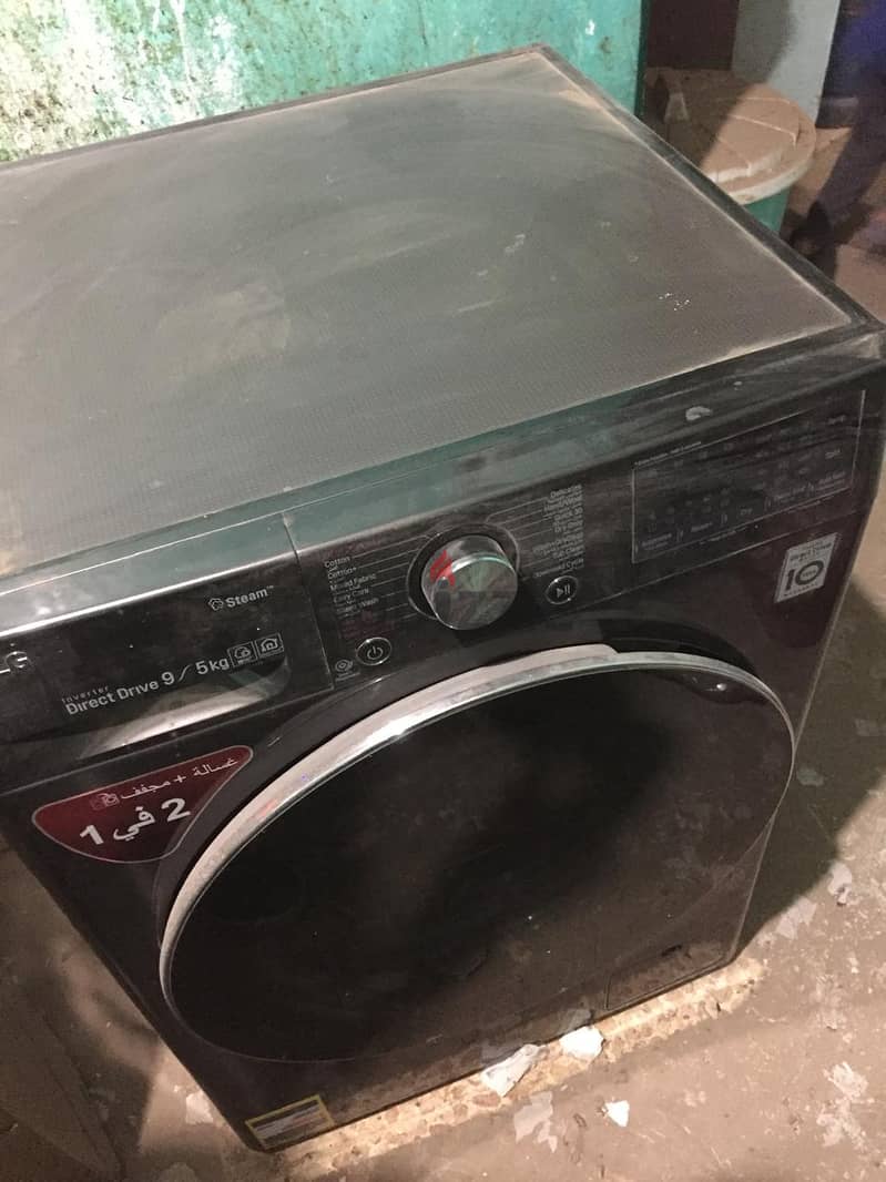 غساله ال جي 9 كيلو بمجفف 5 كيلو  LG Vivace Washing Machine 9/5KG Dryer 2