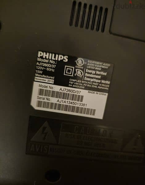 مشغل صوتيات وراديو وشاحن فيليبس من امريكا philips dock 3