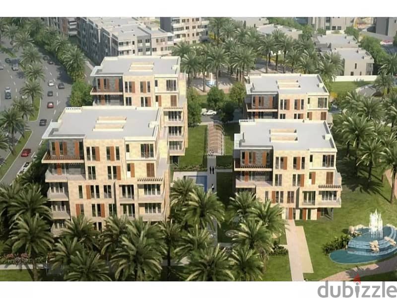 شقة على لاند سكيب في كمبوند تاج سيتي امام المطار Taj City 17