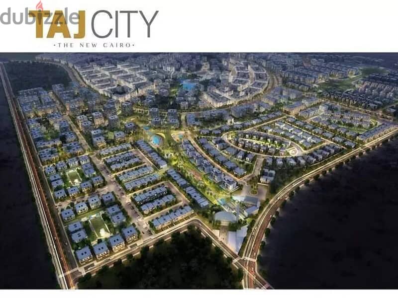 شقة على لاند سكيب في كمبوند تاج سيتي امام المطار Taj City 19