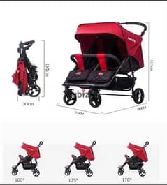 Seebaby twin stroller