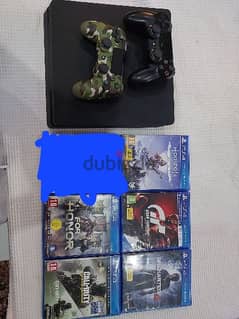 PlayStation 4 500gb +2 controllers + 6 games 0