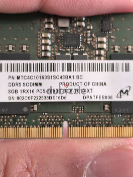 16 gb (2x8) DDR5 SODIMM for laptop 1