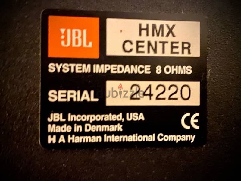 JBL HMX Center Speaker 1