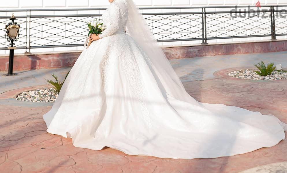 فستان زفاف استخدام مره واحده فقط- wedding dress used on time 2