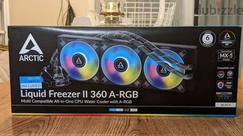 مبرد مائي إحترافي المانيarctic liquid freezer ii 360 a-rgb 0