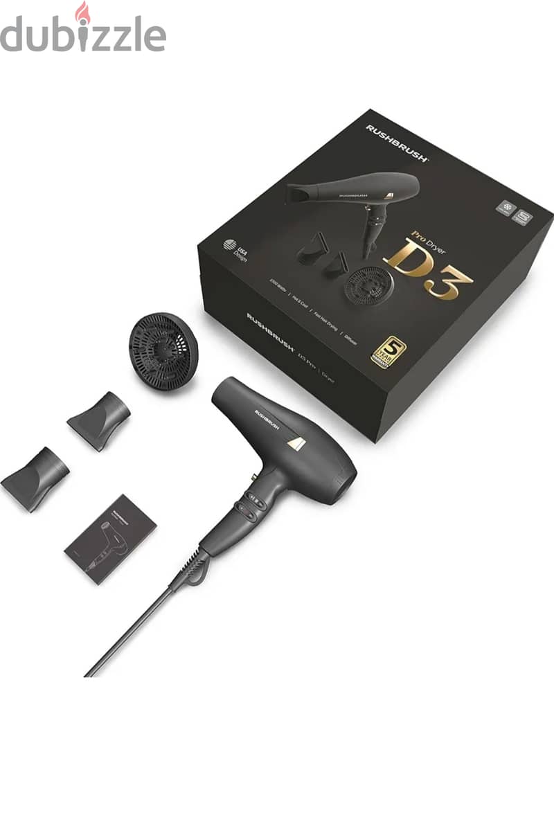 RUSHBRUSH® D3 PRO Dryer سشوار للشعر راش براش 7