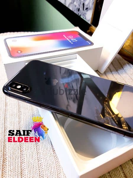 IPHONE X 256 بحاله الزيرو بالوكس الفون وتر بروف 1