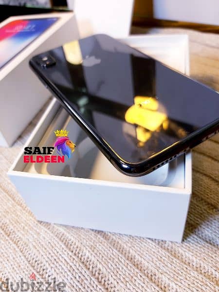 IPHONE X 256 بحاله الزيرو بالوكس الفون وتر بروف 2