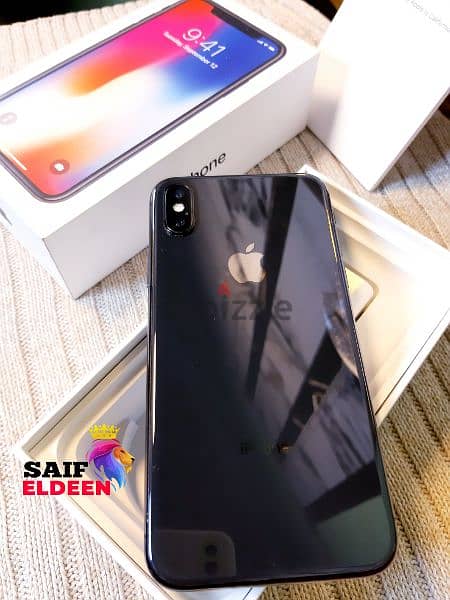 IPHONE X 256 بحاله الزيرو بالوكس الفون وتر بروف 5