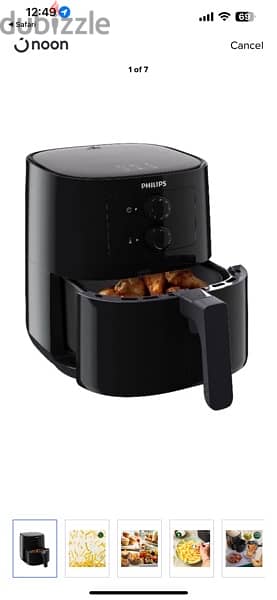 PHILIPS Essential Air Fryer, Analogue, Black, HD9200 1