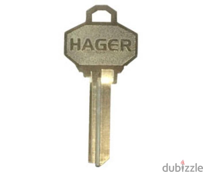 Hager H1 Key Blank 0