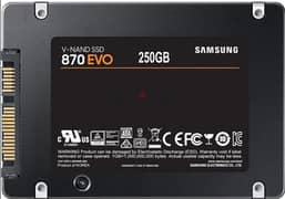 هارد سامسونج جديد بالعلبه متبرشم hard samsung ssd 250g 0