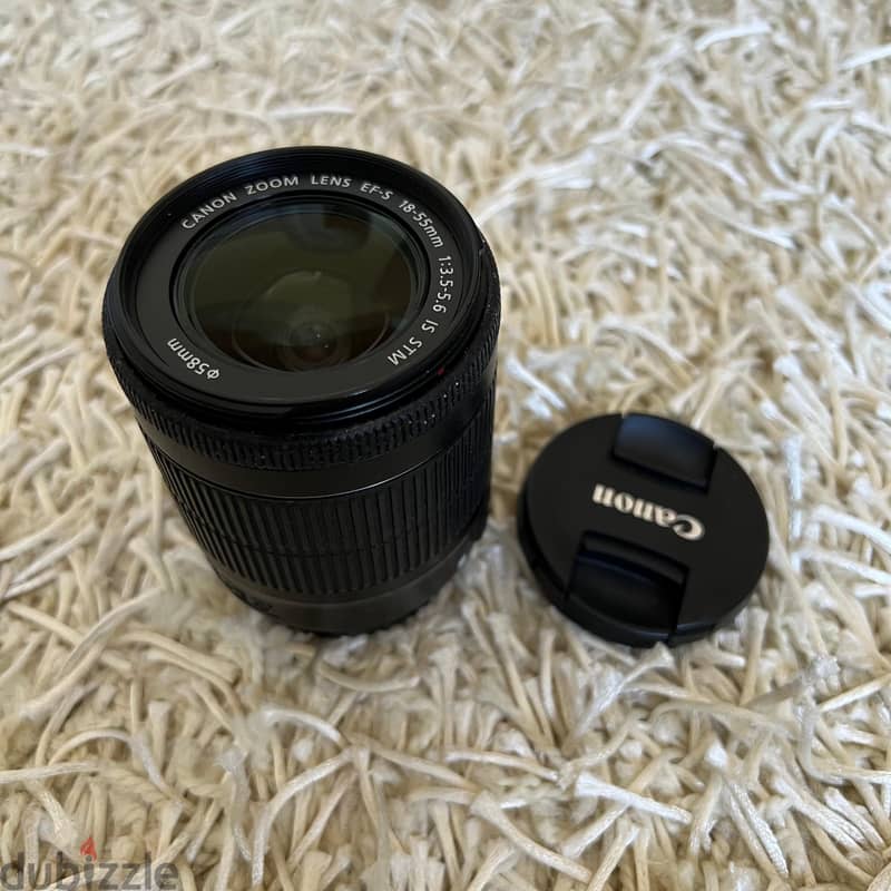 Canon 700D + Lens EF-S 18-55mm f/3.5-5.6 IS STM كاميرا كانون مستعمله 4