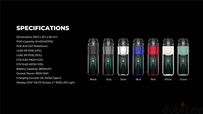 Vaporesso Luxe XR Pod Vape جديد متبرشم 80 وات 1