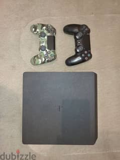 PS4 Slim 500gb + 2 controllers original أحدث سوفت 0