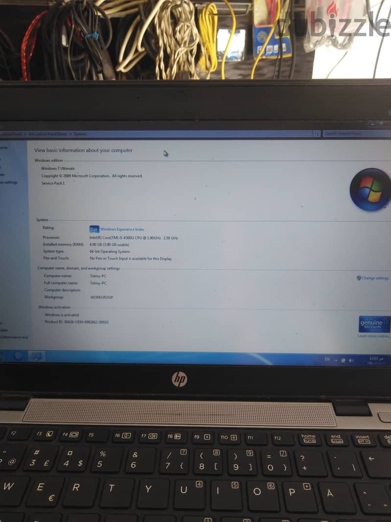 لاب hp كور i5 جيل 4 9