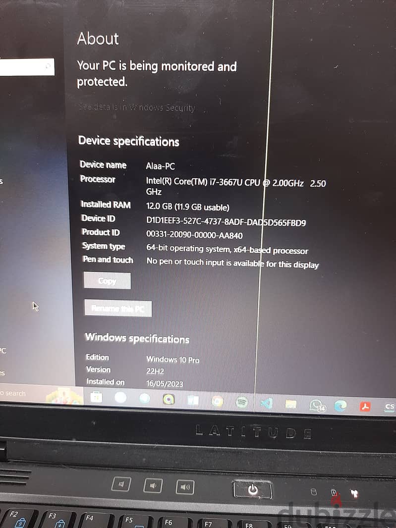 لاب ديل  جيل ثالث core i7  رامات ١٢ هارد ٢٥٦ ssd 0