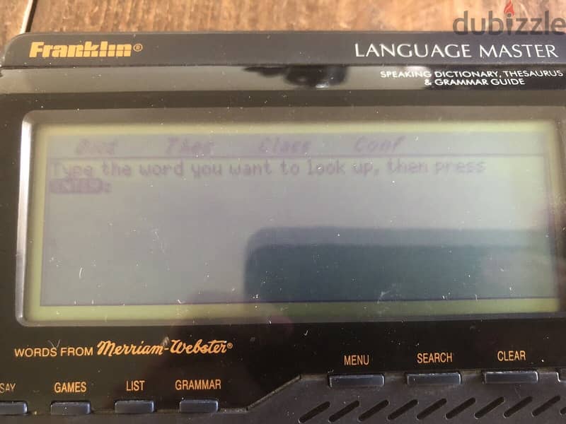 التحفة الناطقة النادرة Franklin LM6000b Speaking Language Master 2