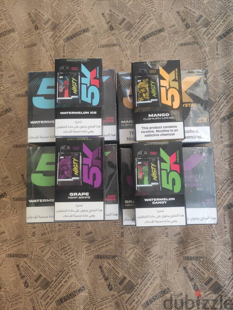 Nasty 5000 puffs ديسبوسيبل فيب 1