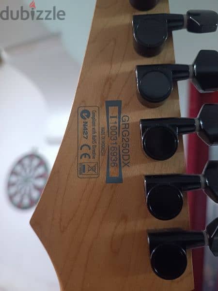 guitar ibanez grg250dx red black 6