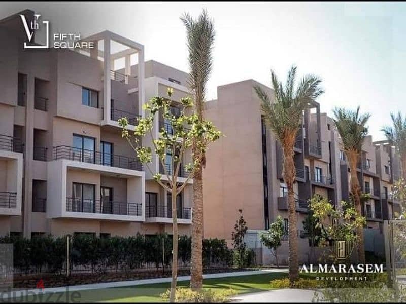 شقة متشطبة بفيو لاند سكيب 174م للبيع في المراسم فيفث سكوير Al marasem 9