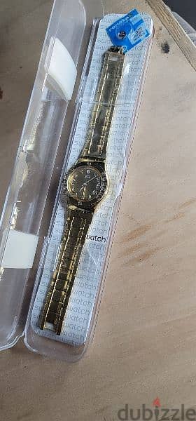 swatch gold ساعه سواتش جديده سويسري limited edition gold 8