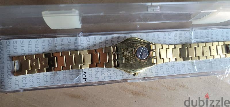 swatch gold ساعه سواتش جديده سويسري limited edition gold 10