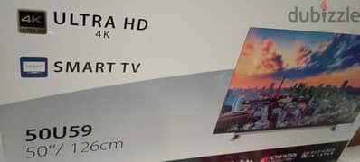 شاشة توشيبا 50 بوصة سمارت 4K بريسيفر داخلى