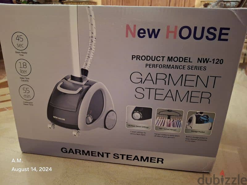 مكواة بخار رأسية  Garment steamer زيرو بالكرتونه 0