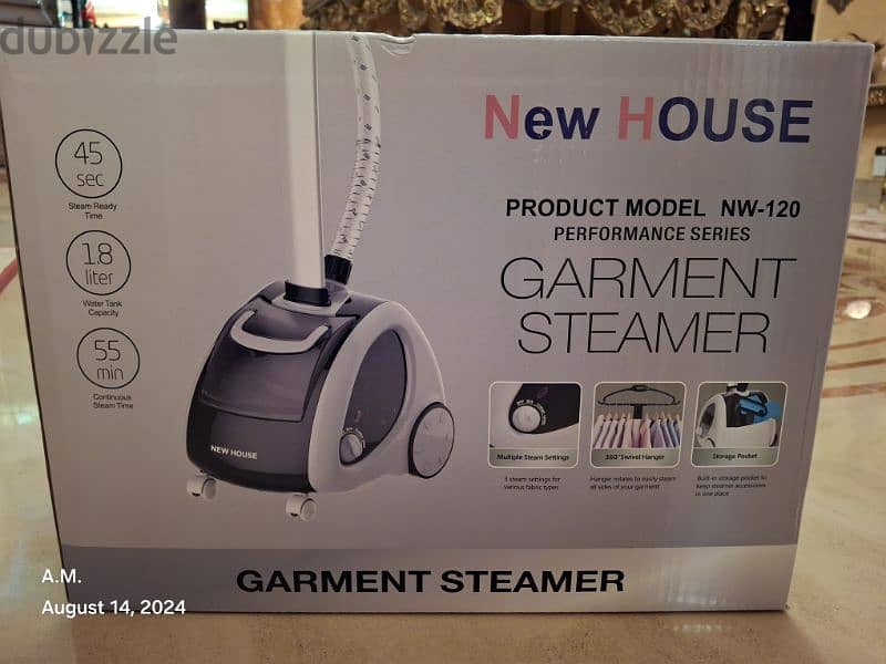 مكواة بخار رأسية  Garment steamer زيرو بالكرتونه 1