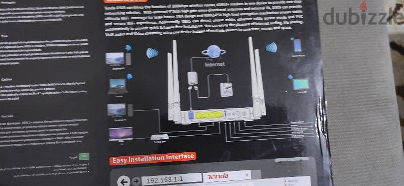 Router Tenda 4 antenna 4