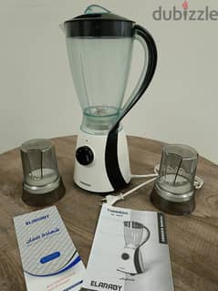 خلاط كهربائي تورنيدو 600 وات 1.5 لتر 2 مطحنة-Tornado blender 600 watt