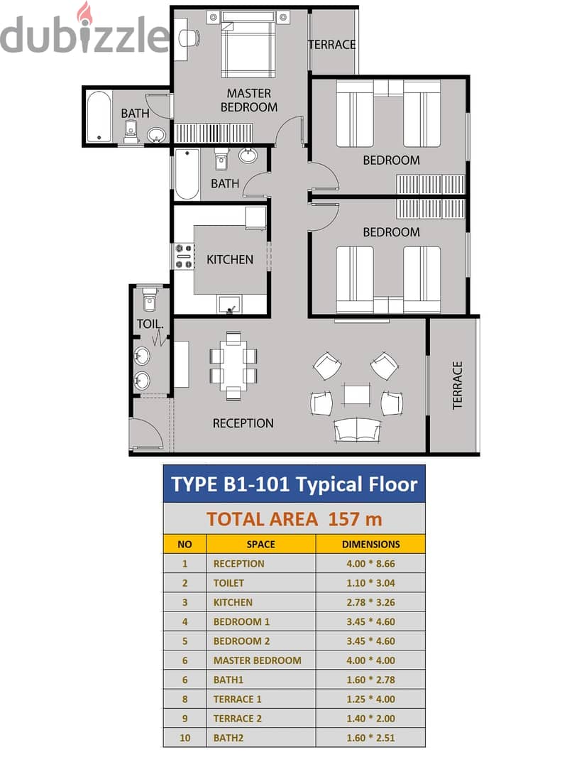 Address Home Compound Contract for your apartment with a down payment starting from 600000, the longest payment period, and an area of ​​157 square m 9