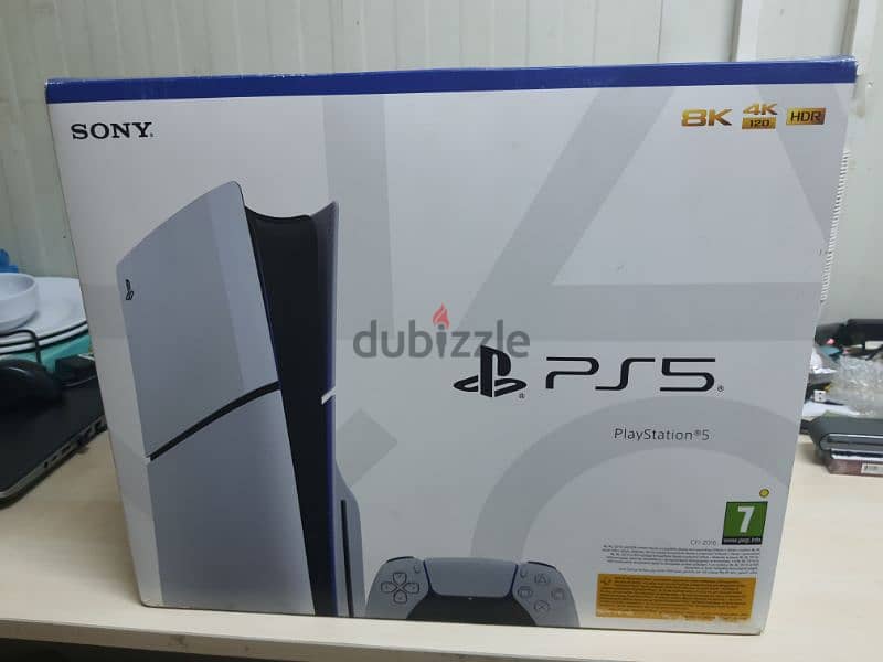 PS5 slim 1 TB with disc drive new sealed 1