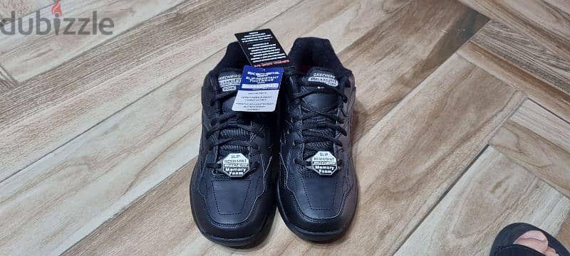 Sketchers Black Shoes Felton Mem Foam (42.5) حذاء سكتشرز أسود مستورد 1