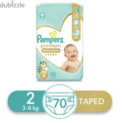 pampers premium care no 2 from 3-8 kg