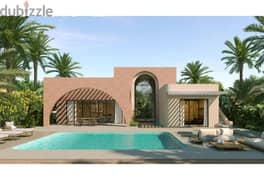 فيلا صف اول علي البحر متشطبه بالتكيفات بمشروع سوديك الجديد برأس الحكمه A fully finished villa with air conditioning in the first row on the sea in the 0