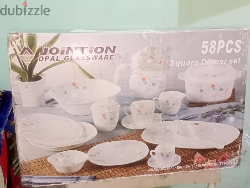 58 pieces square dinner set 1