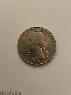 Rare Quarter Dollar 1985 0