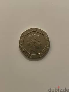 Very Rare 20 pence, Queen Elizabeth