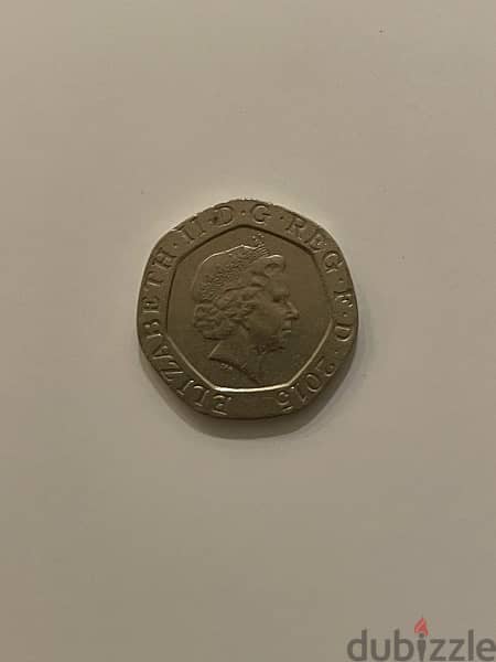 Very Rare 20 pence, Queen Elizabeth 0