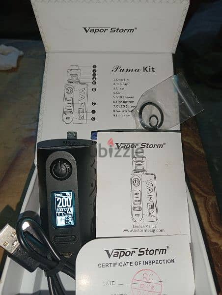 Vap buma kit 200 تنك لوتوس  Imrenبطريات  Sottoشاحن اصلي 3