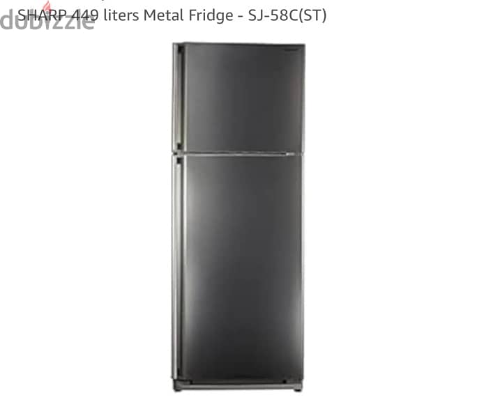 SHARP 449 liters Metal Fridge ثلاجة شارب 0