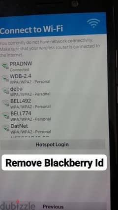 Remove Blackberry ID