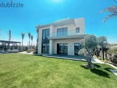 Villa for sale in Sodic Zayed, immediate receipt (ground, first, roof), area 314 square meters + garden 280 square meters, with 15% down payment 0