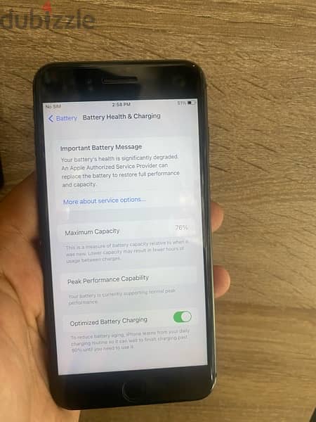 iphone 8plus 265 giga battery 77 % water proof 5